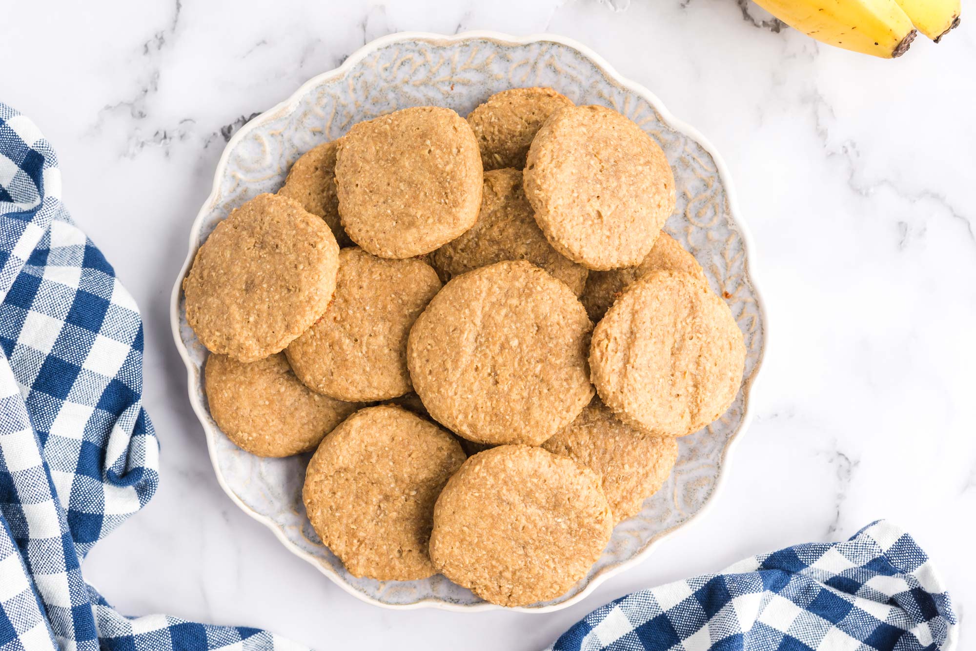 Banana oatmeal cookies