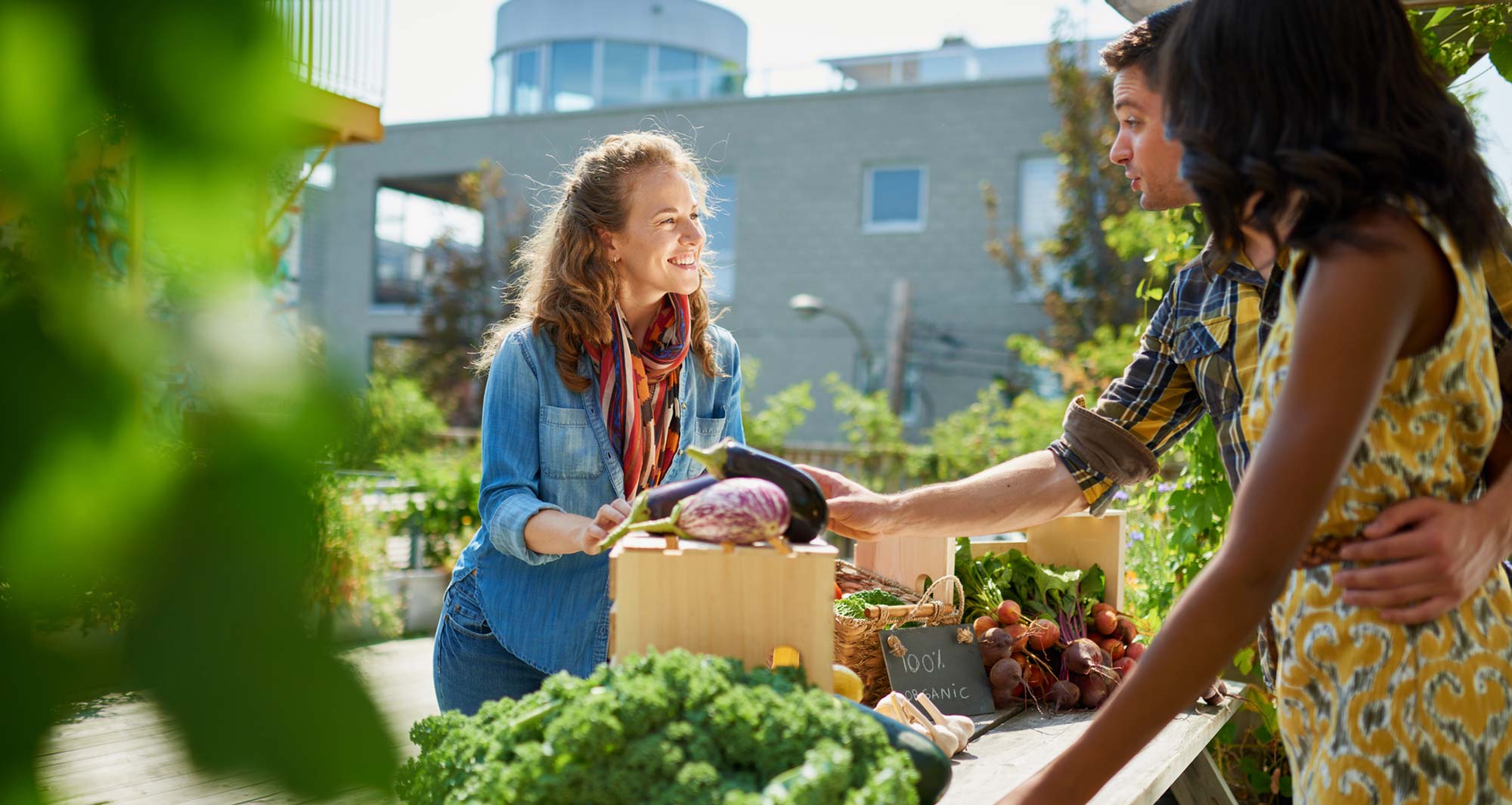 local food stand purchase exchange