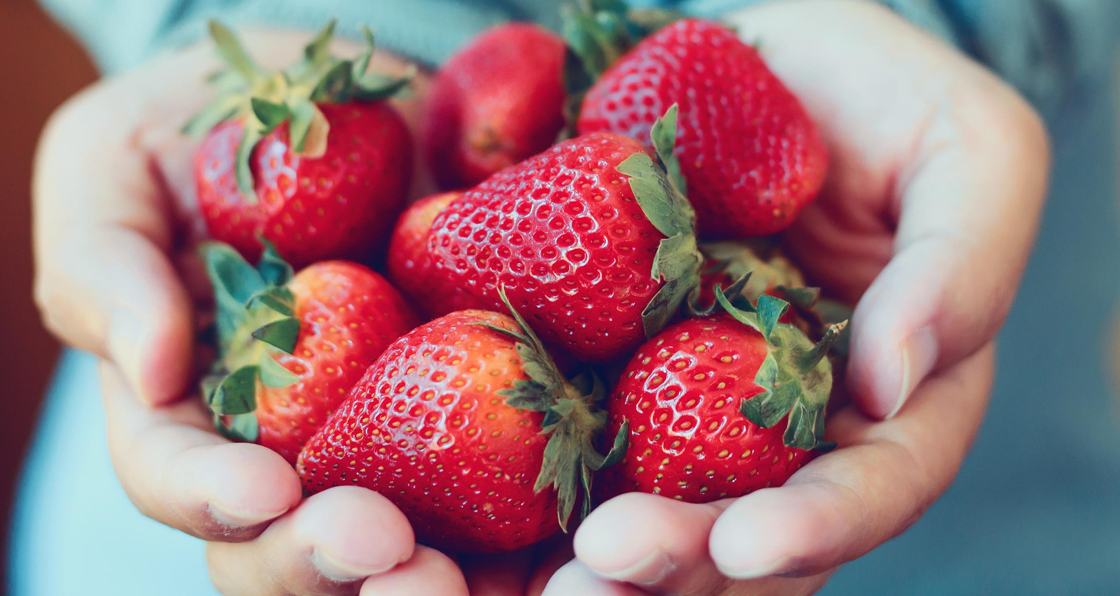 handful of strawberries