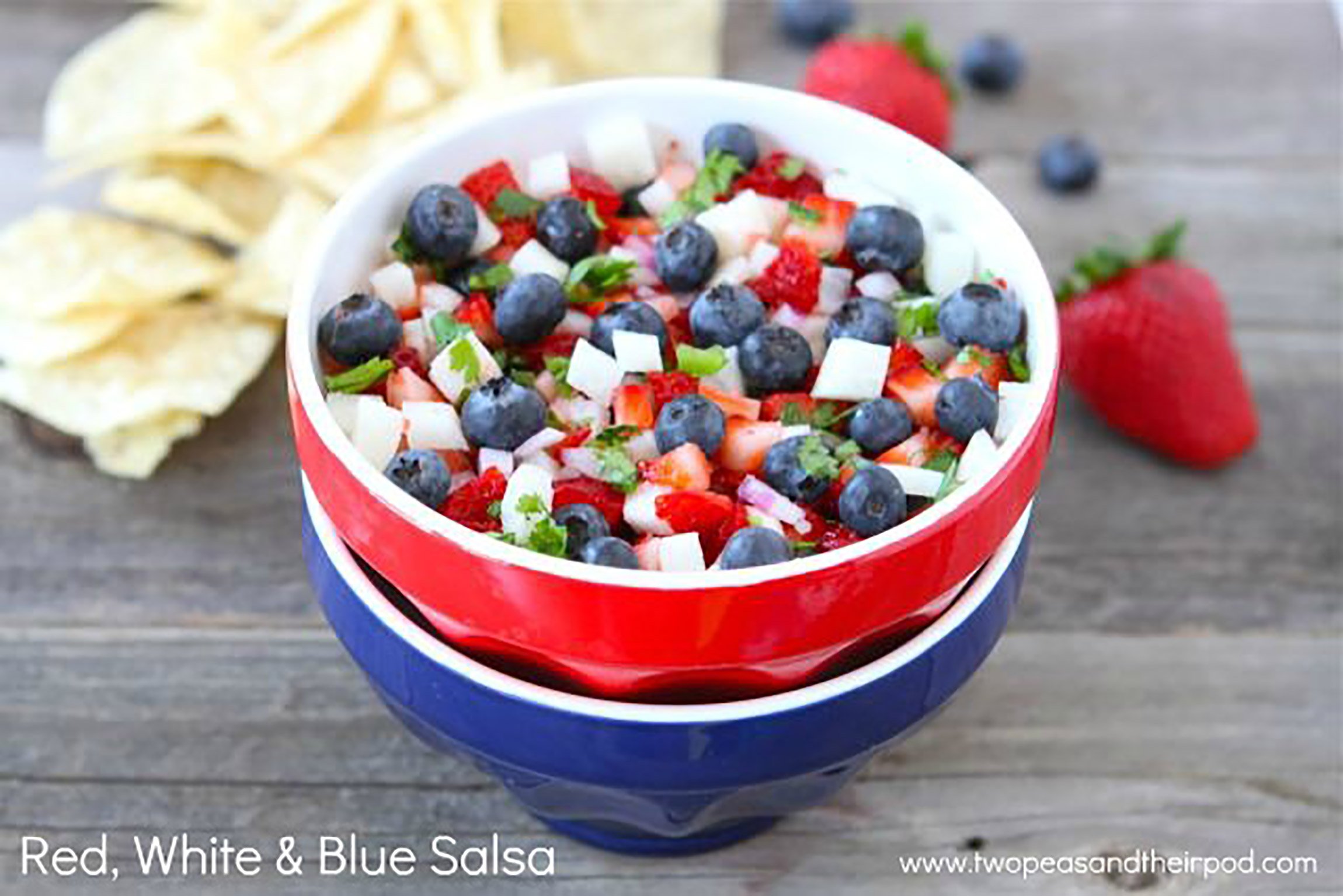 Healthy July 4th recipes: Red, White and Blue Salsa