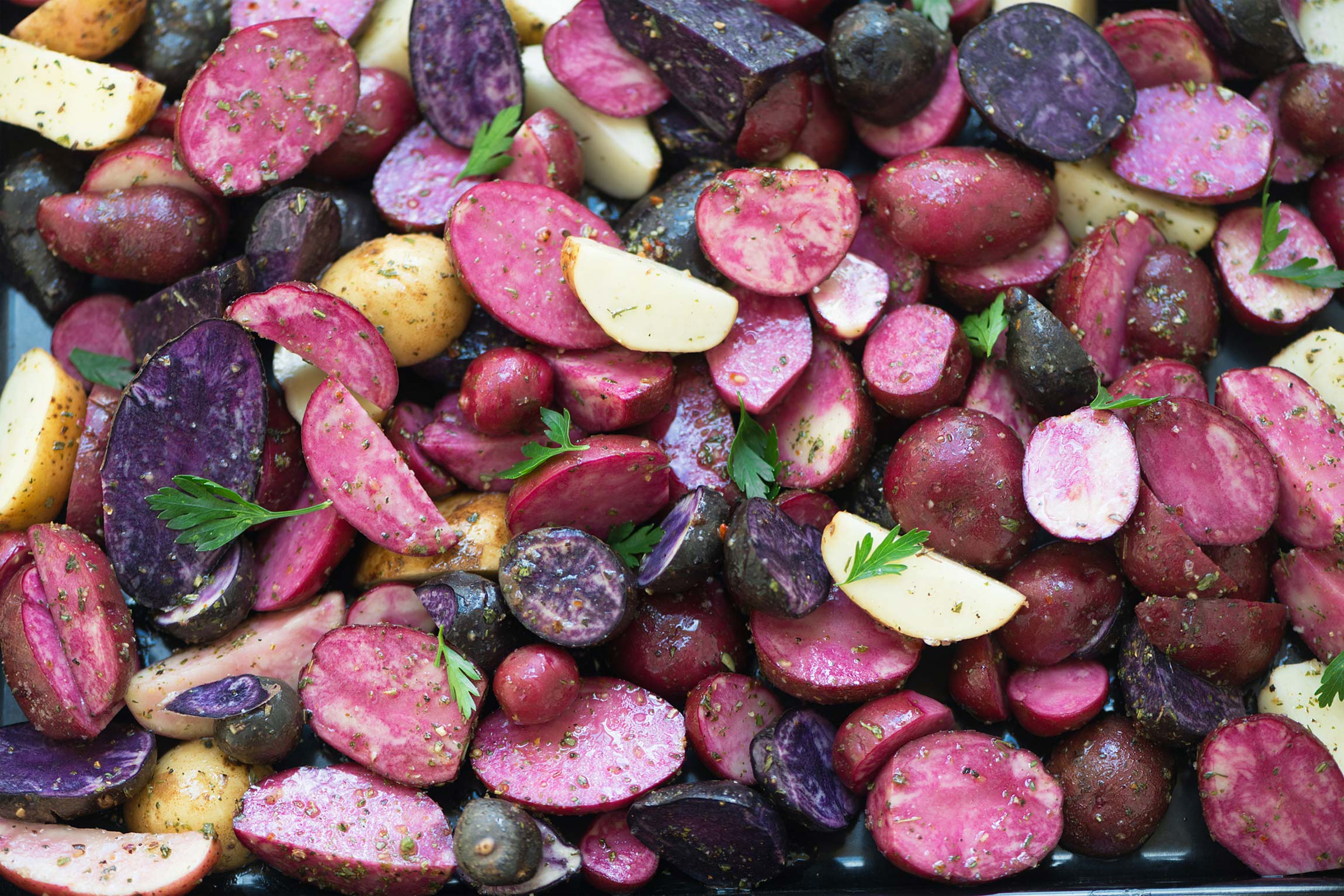 Are potatoes healthy? Discover the health benefits of different potato varieties.