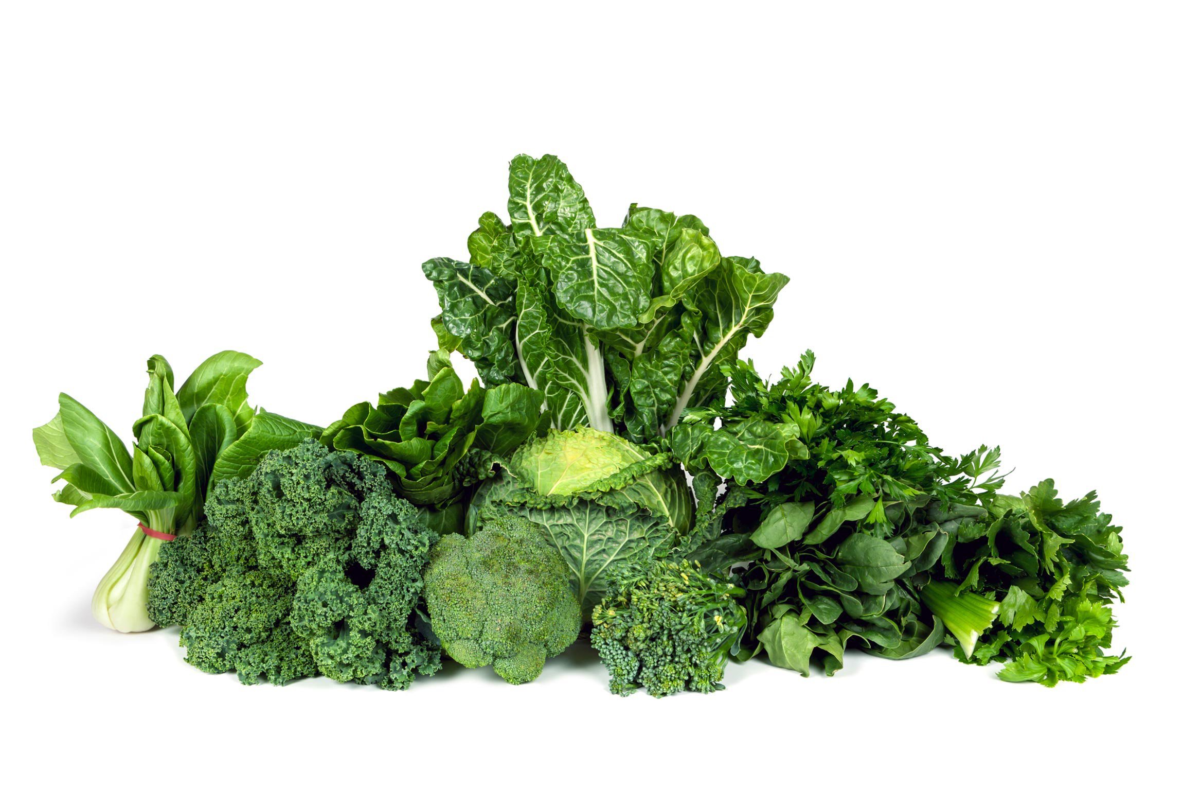 display of green vegetables