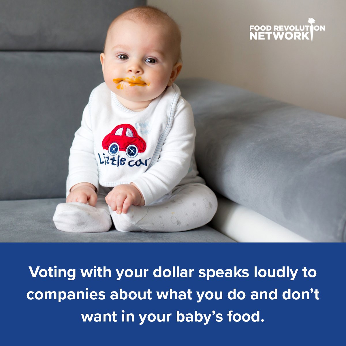 Voting with your dollar speaks loudly to companies about what you do and don't want in your baby's food.