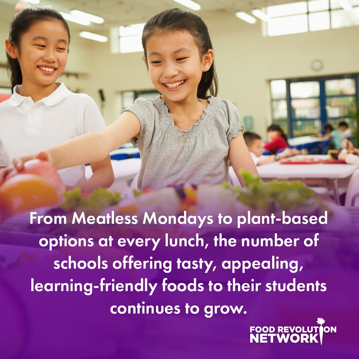 From Meatless Mondays to plant-based options at every lunch, the number of schools offering tasty, appealing, learning-friendly foods to their students continues to grow.