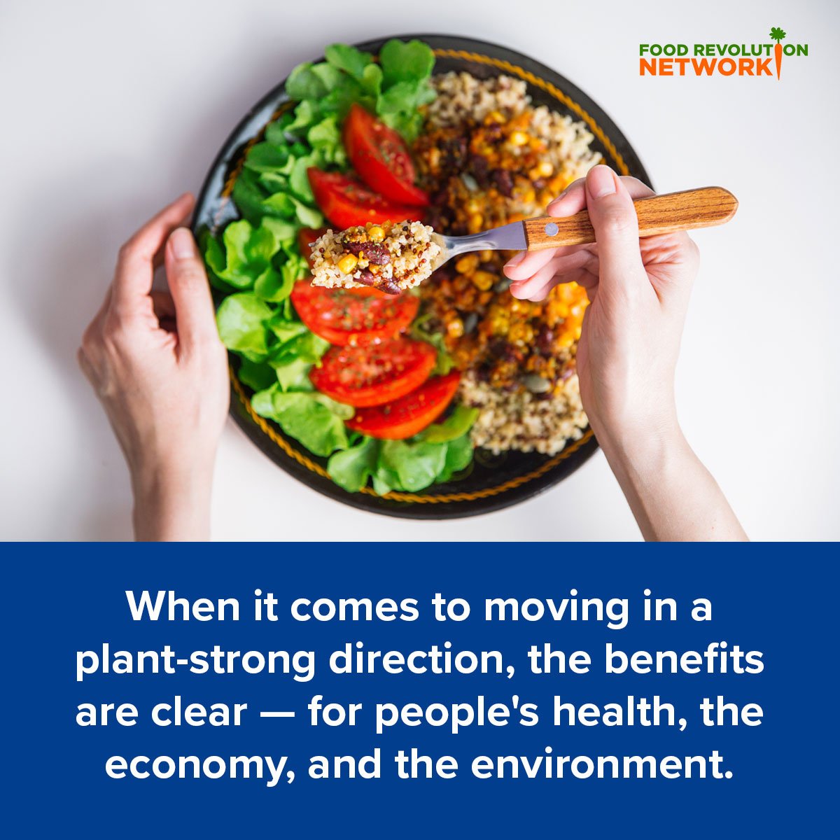 Benefits of reduced meat consumption and moving in a plant-powered direction. 