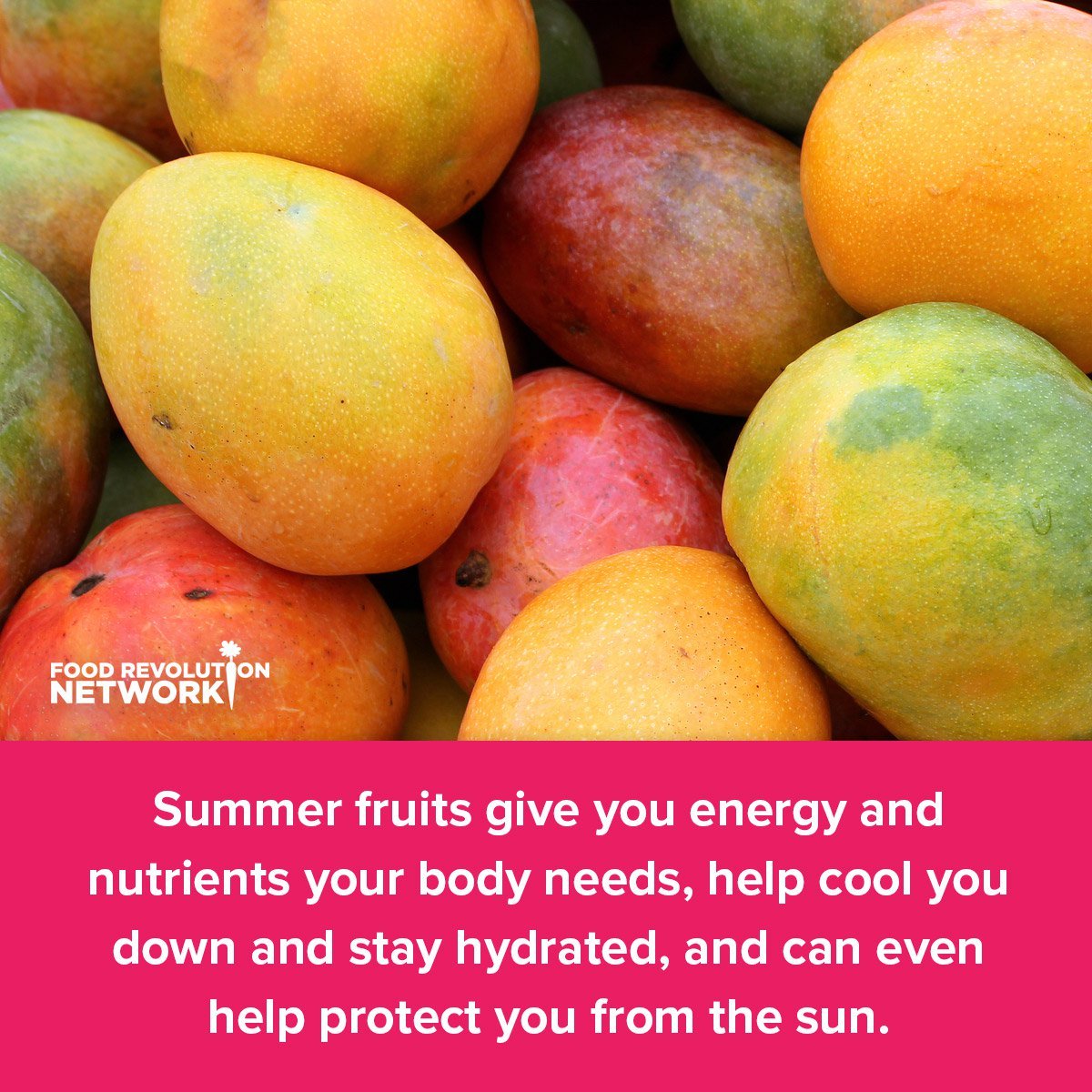 Summer fruits give you energy and nutrients your body needs, help cool you down and stay hydrated, and can even help protect you from the sun.