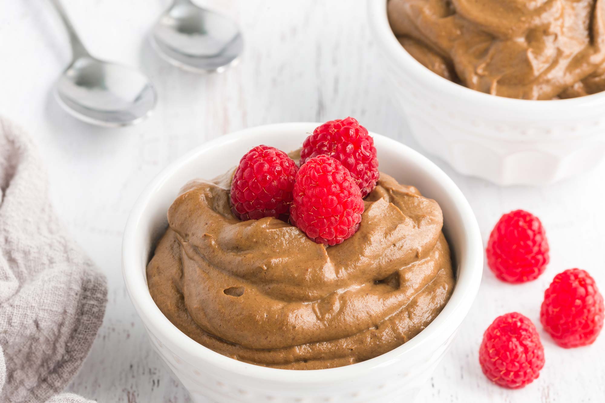 Chocolate almond butter mousse