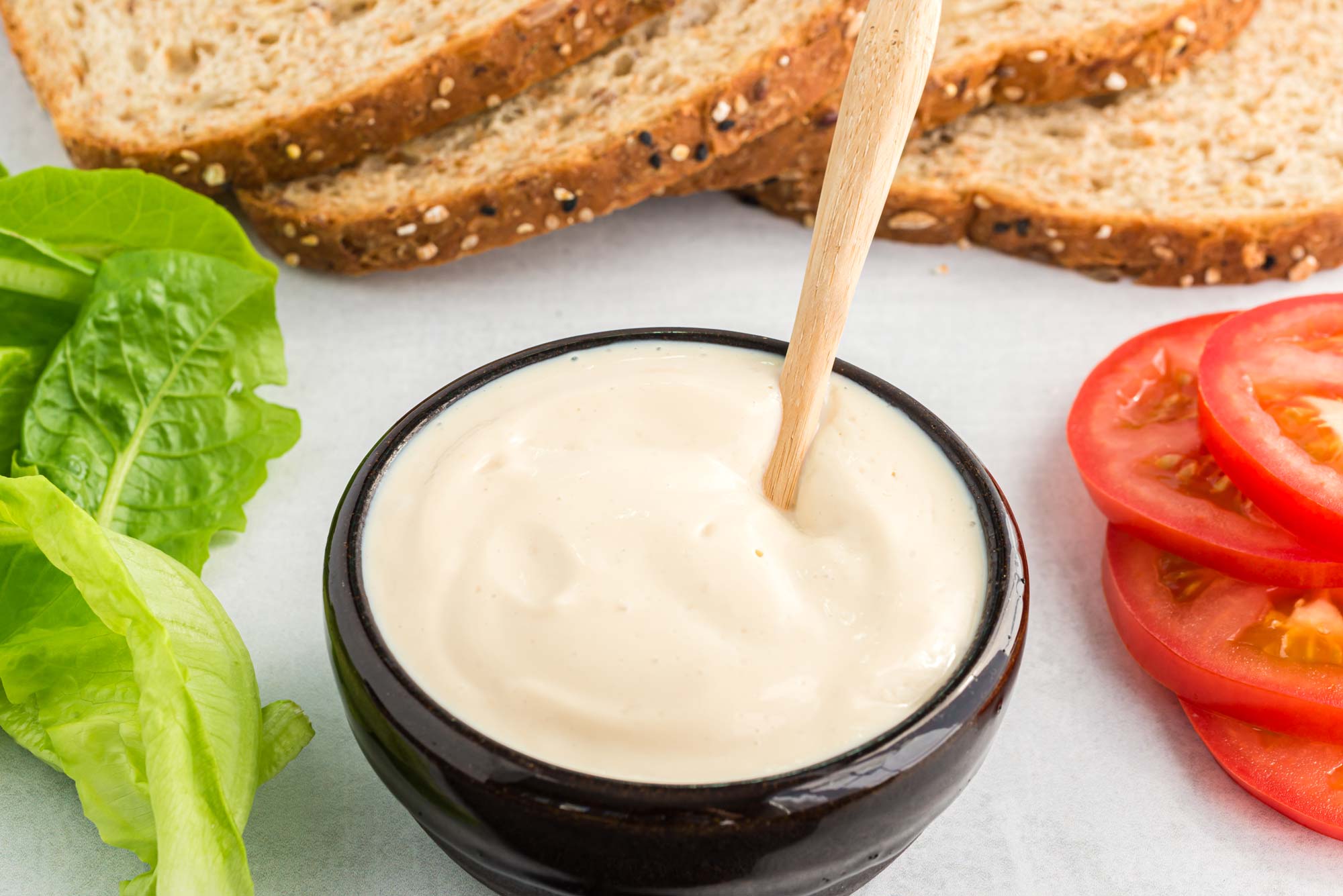 Healthy condiments: Easy vegan mayo