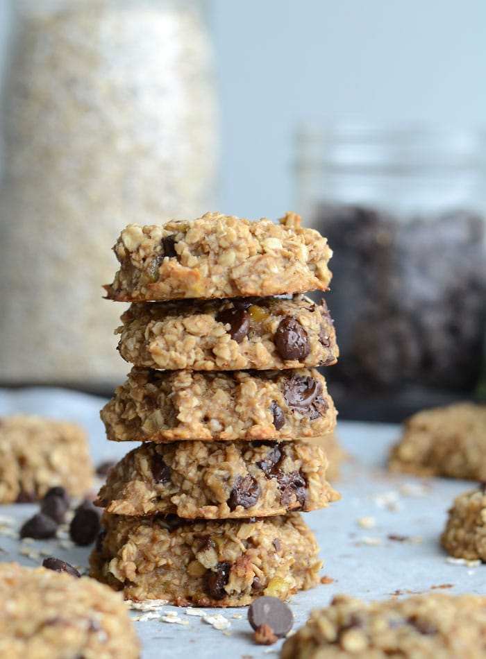 flourless peanut butter banana oatmeal cookies