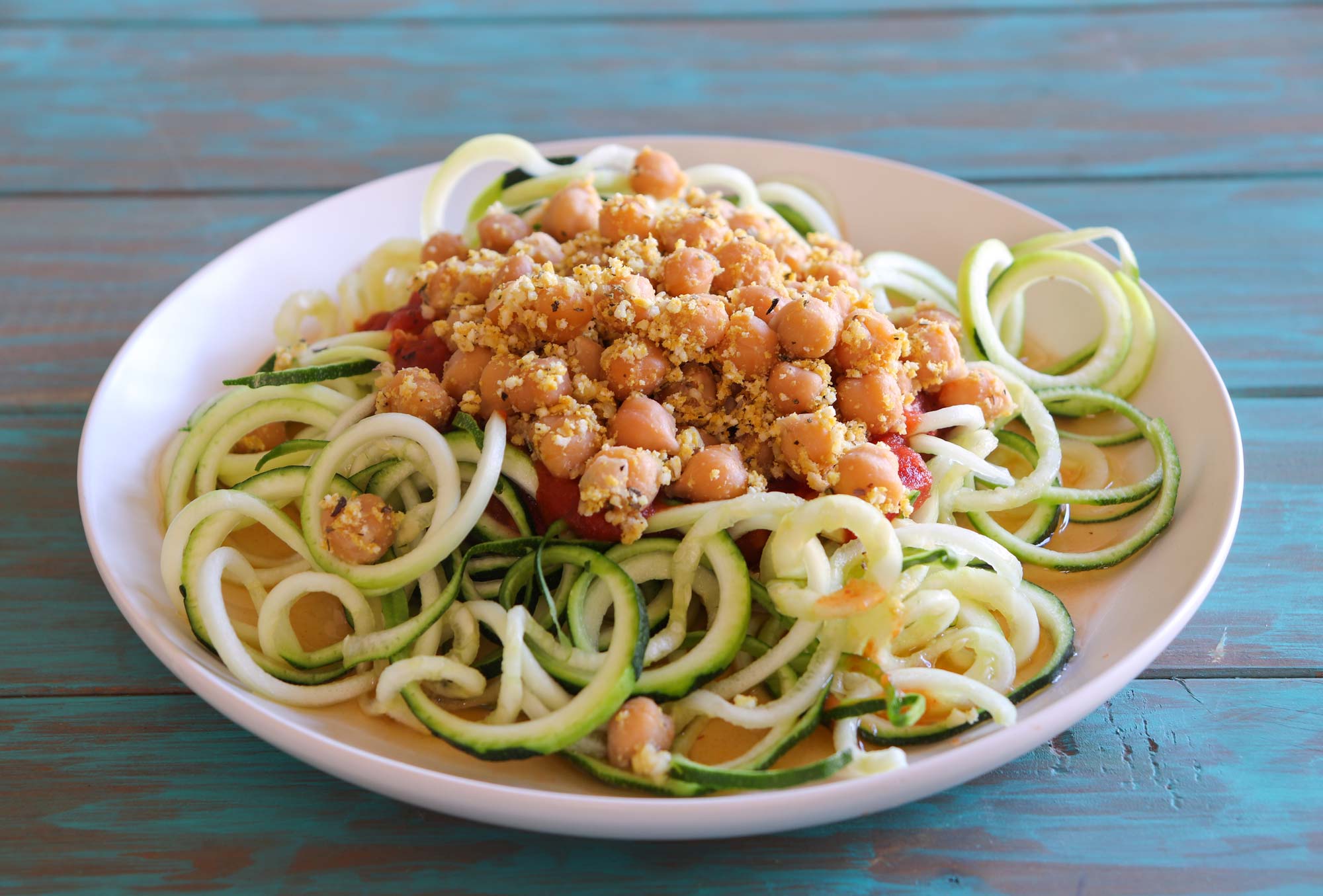 Garlic bread zoodles - a healthy, budget-friendly meal