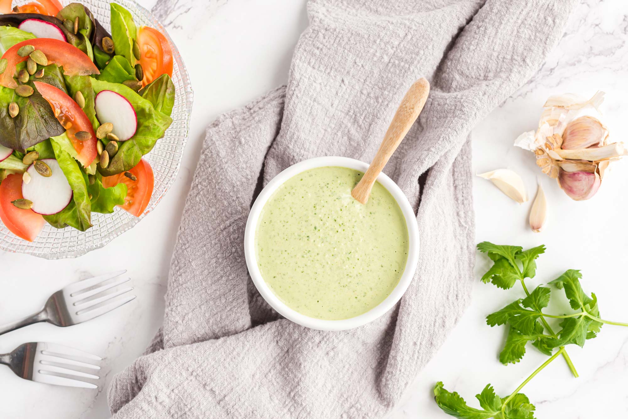 Vegan Green Goddess Dressing - Eat With Clarity