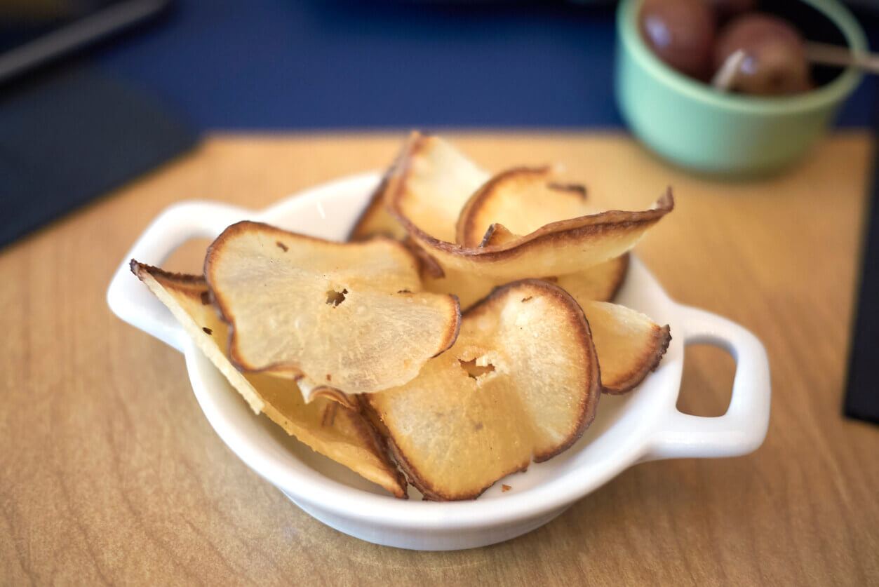 Jerusalem artichokes chips