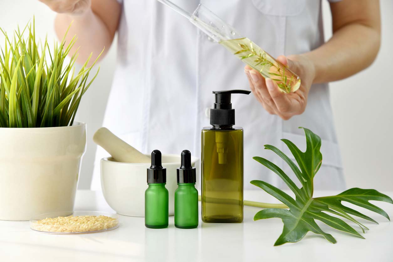 Making skincare products with natural ingredients