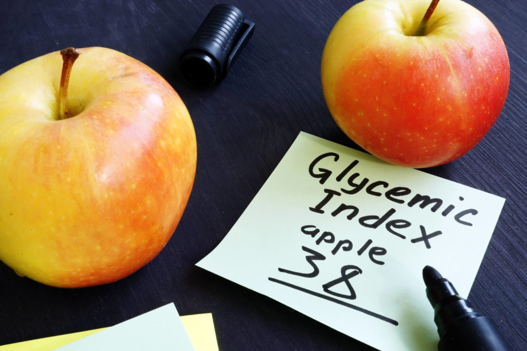 Glycemic index of an apple is 38