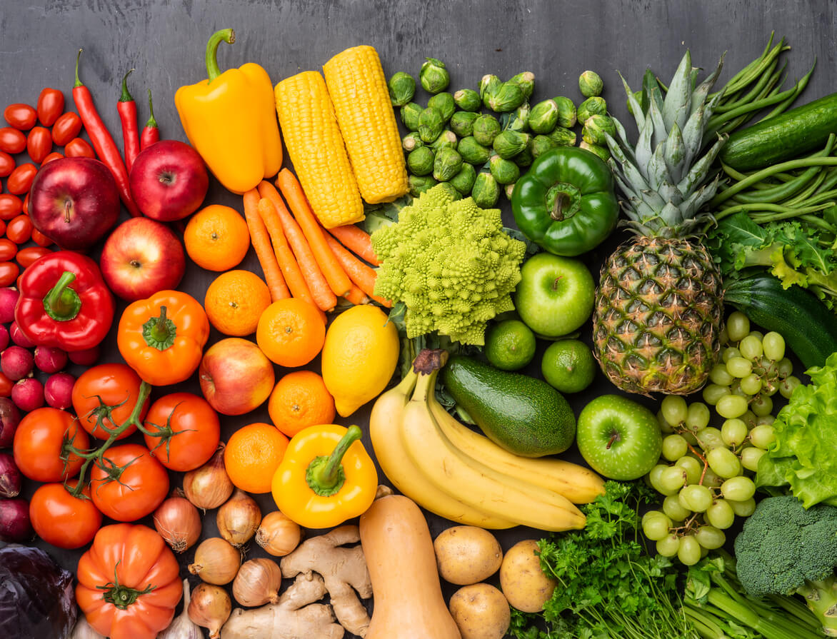 healthy eating ingredients fresh vegetables and food superfood nutrition diet