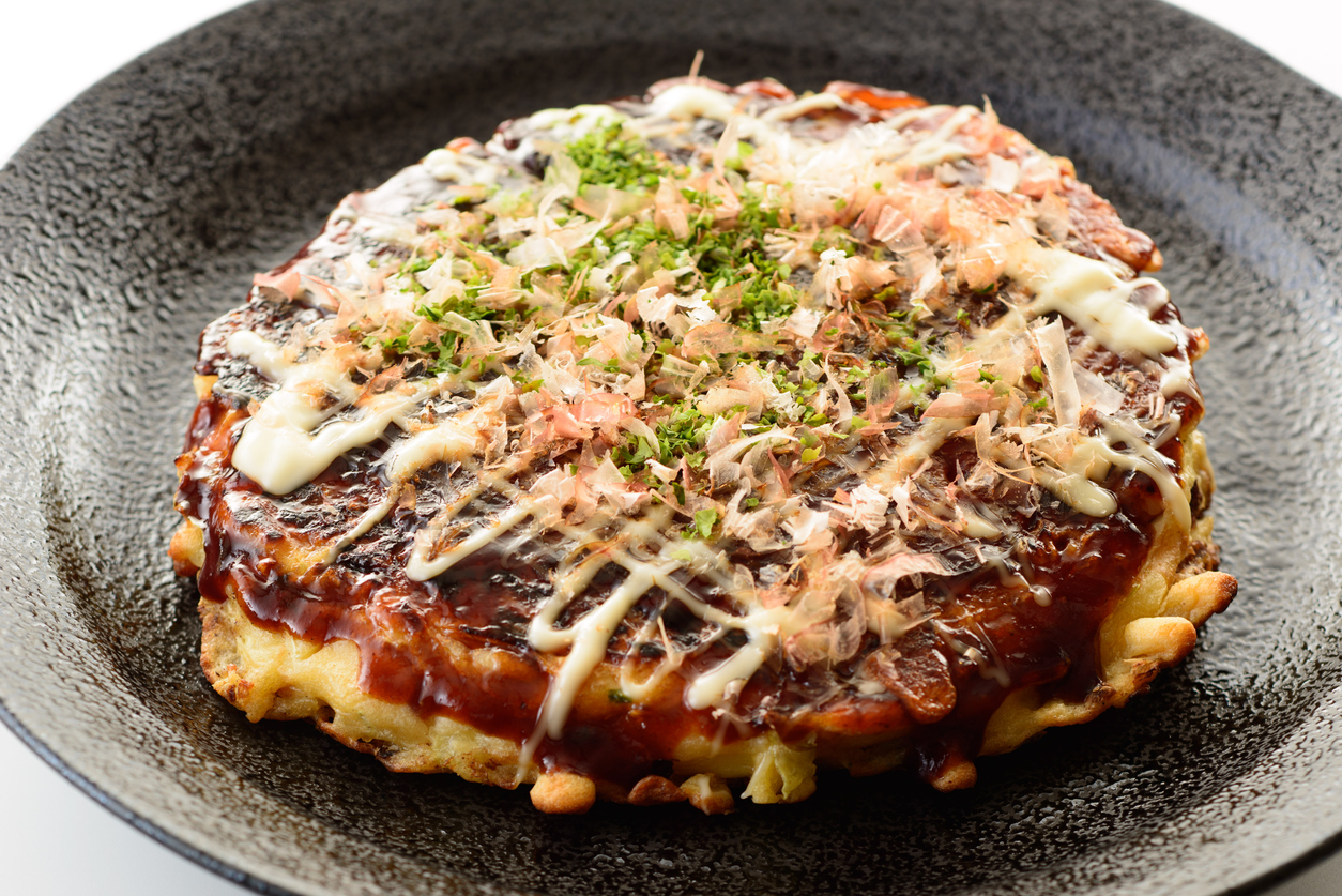 Okonomiyaki, Japanese-style pancakes
