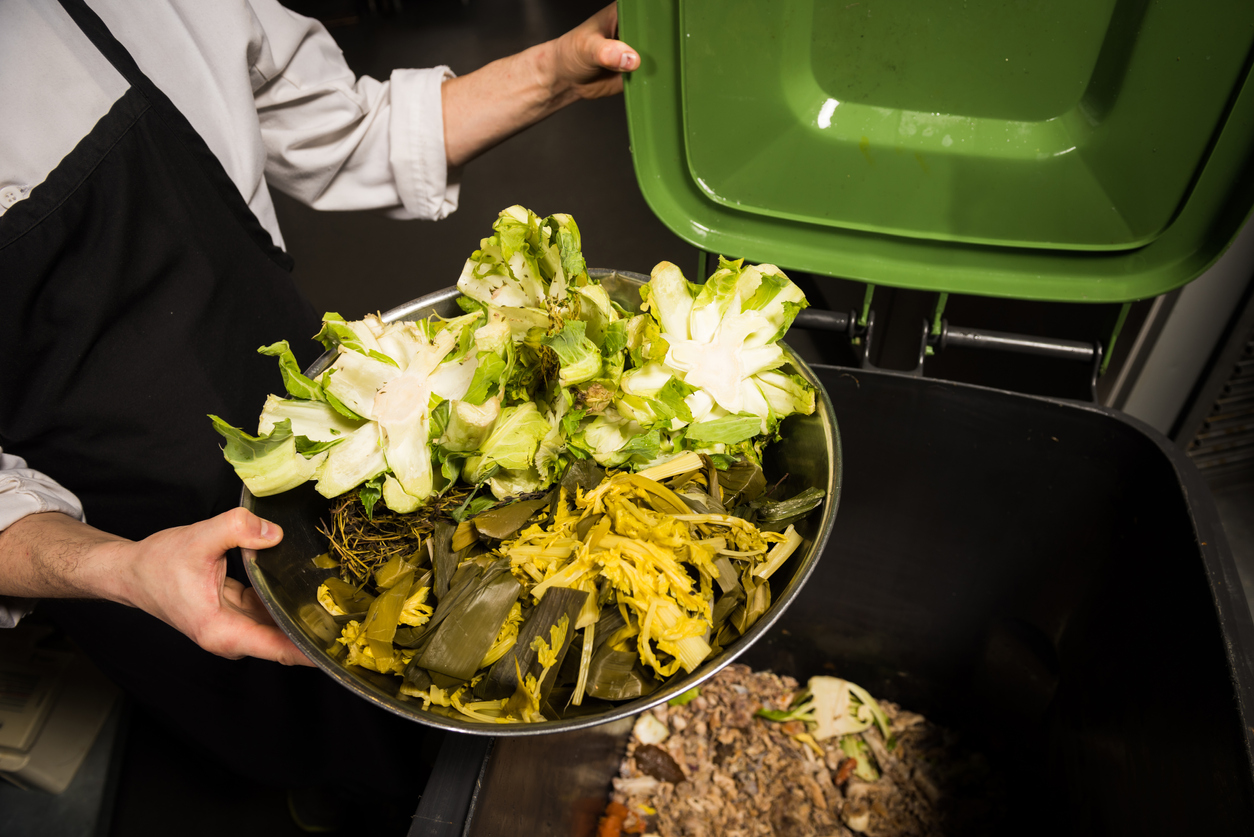 Composting in a commercial kitchen