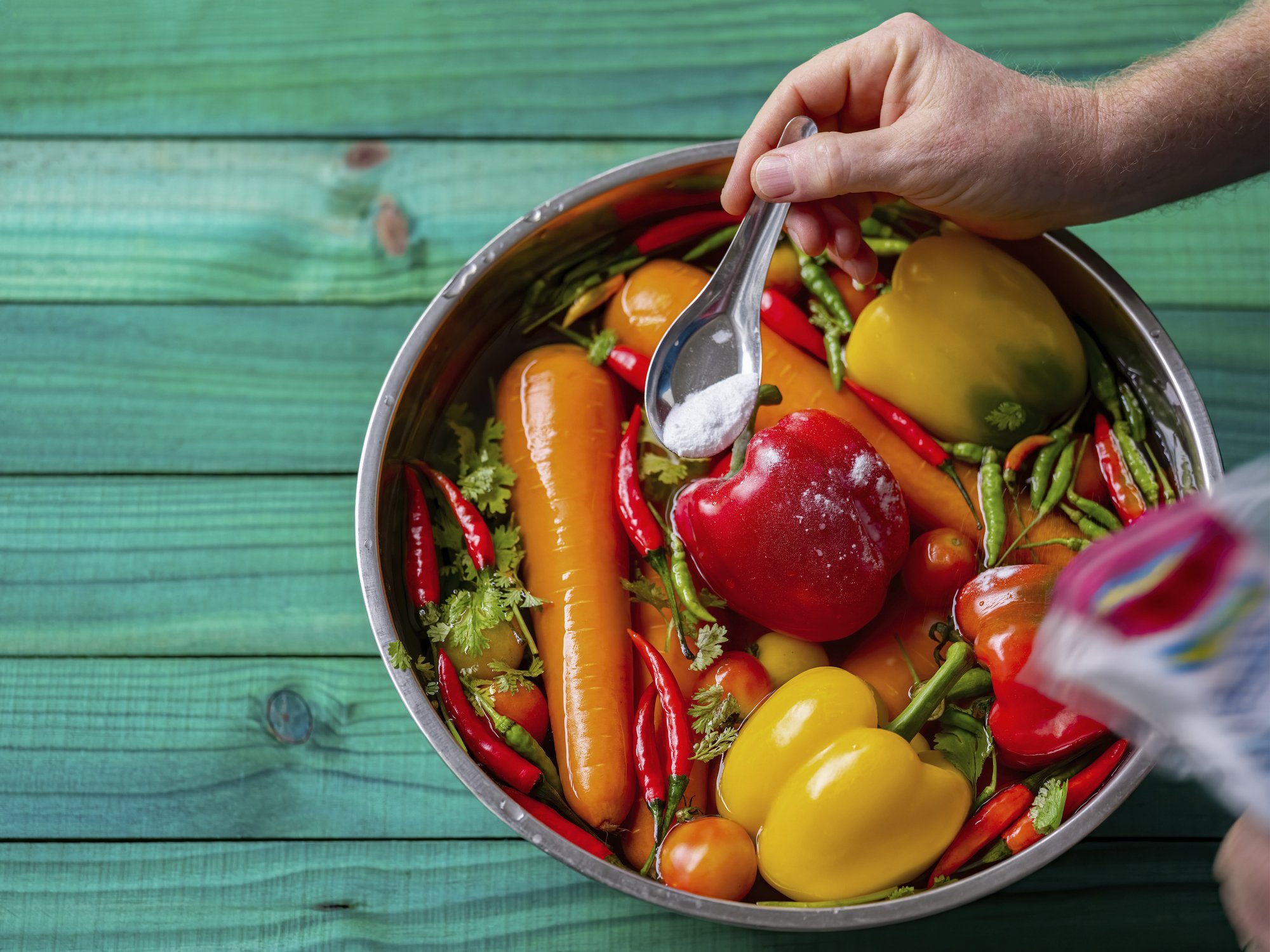 Get Cleaner Fruits and Vegetables with Baking Soda