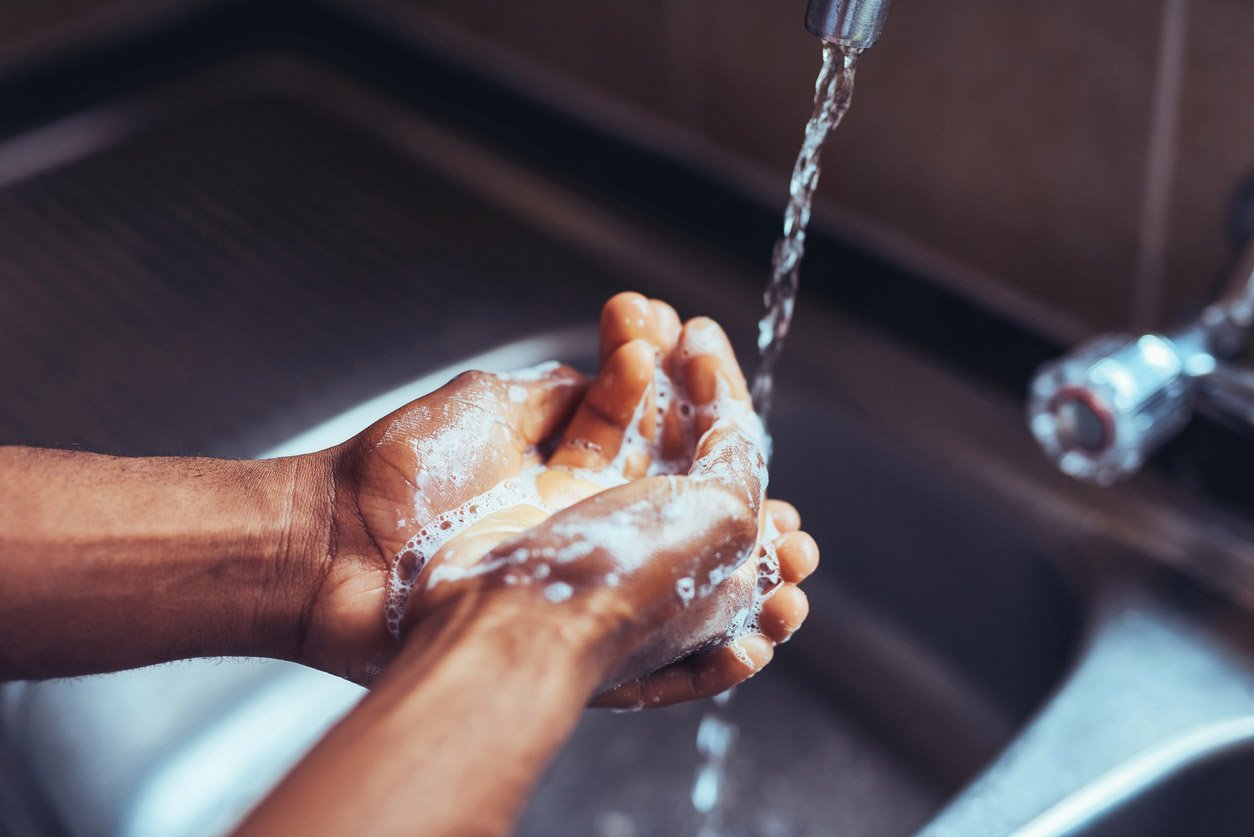 stay healthy by washing your hands