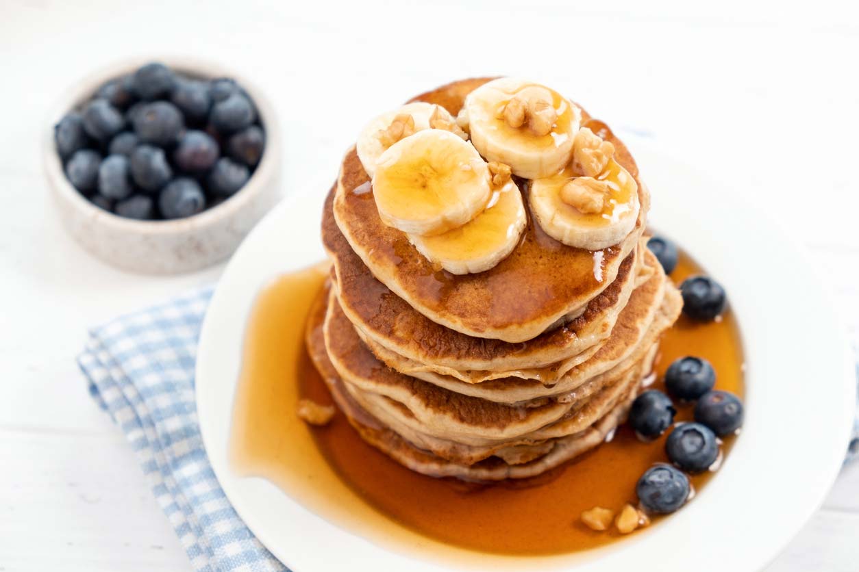 Pancakes with blueberries