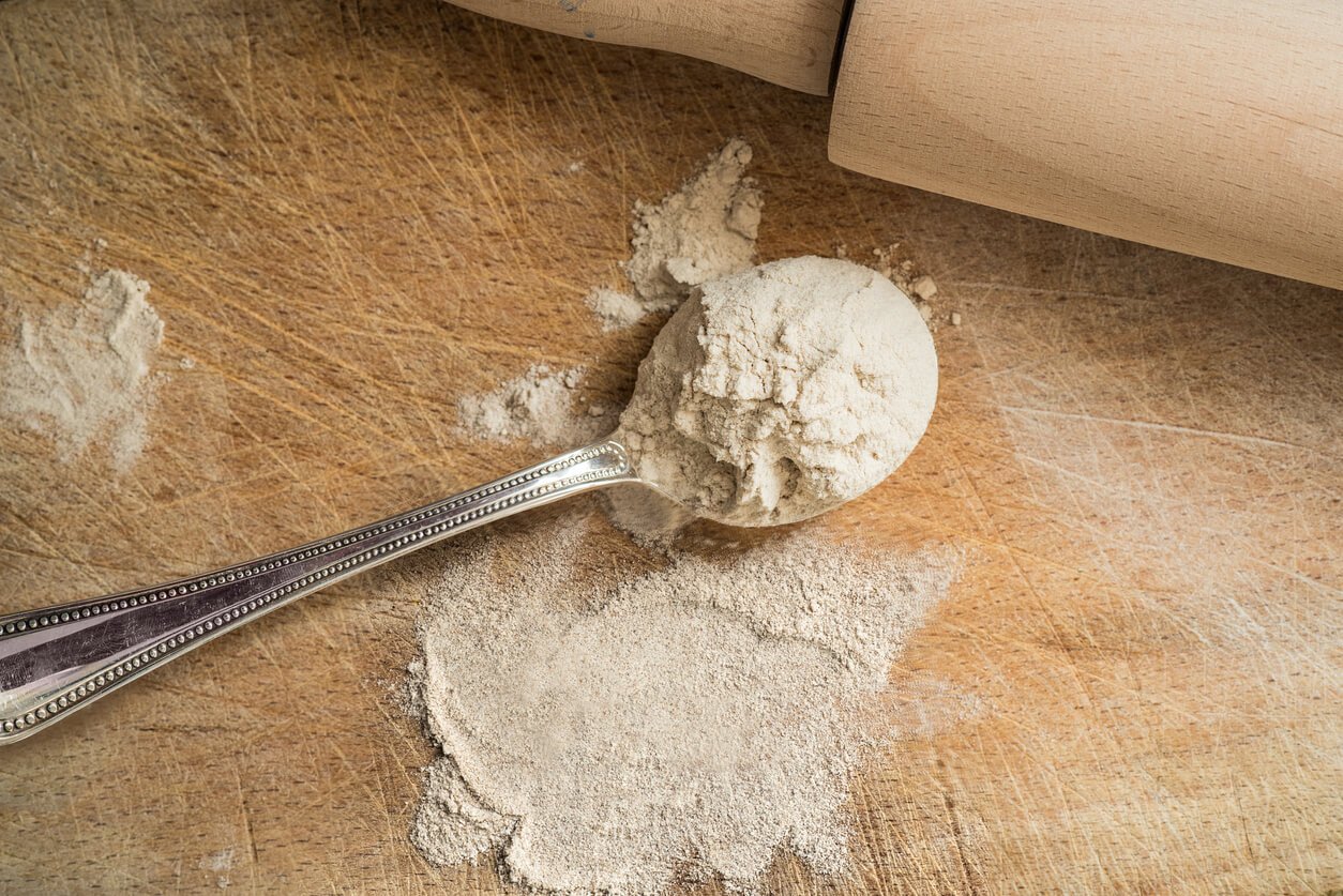 teff flour close-up