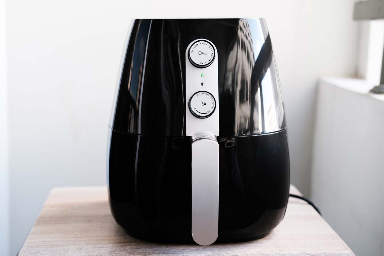 air fryer on kitchen table