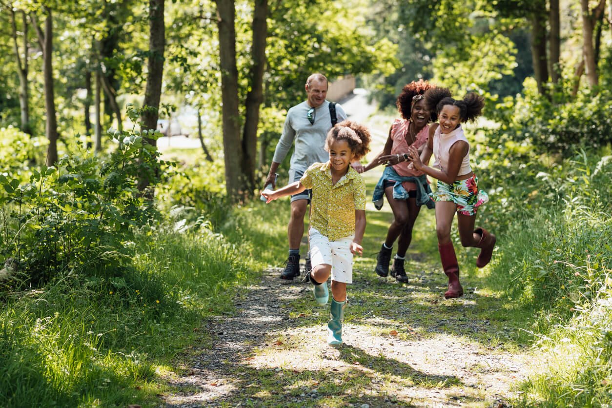 walking together as a family