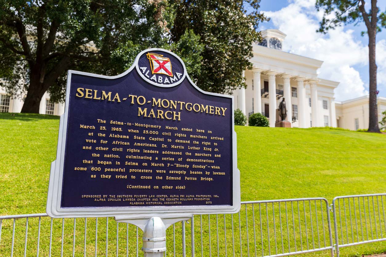 selma to montgomery march historical marker