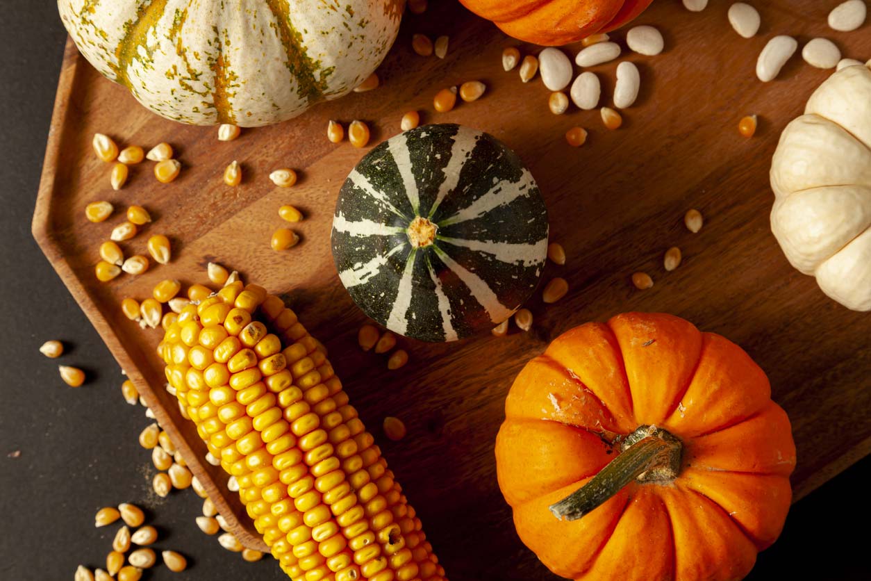 Three sisters crops: Corn, Bean, and Squash