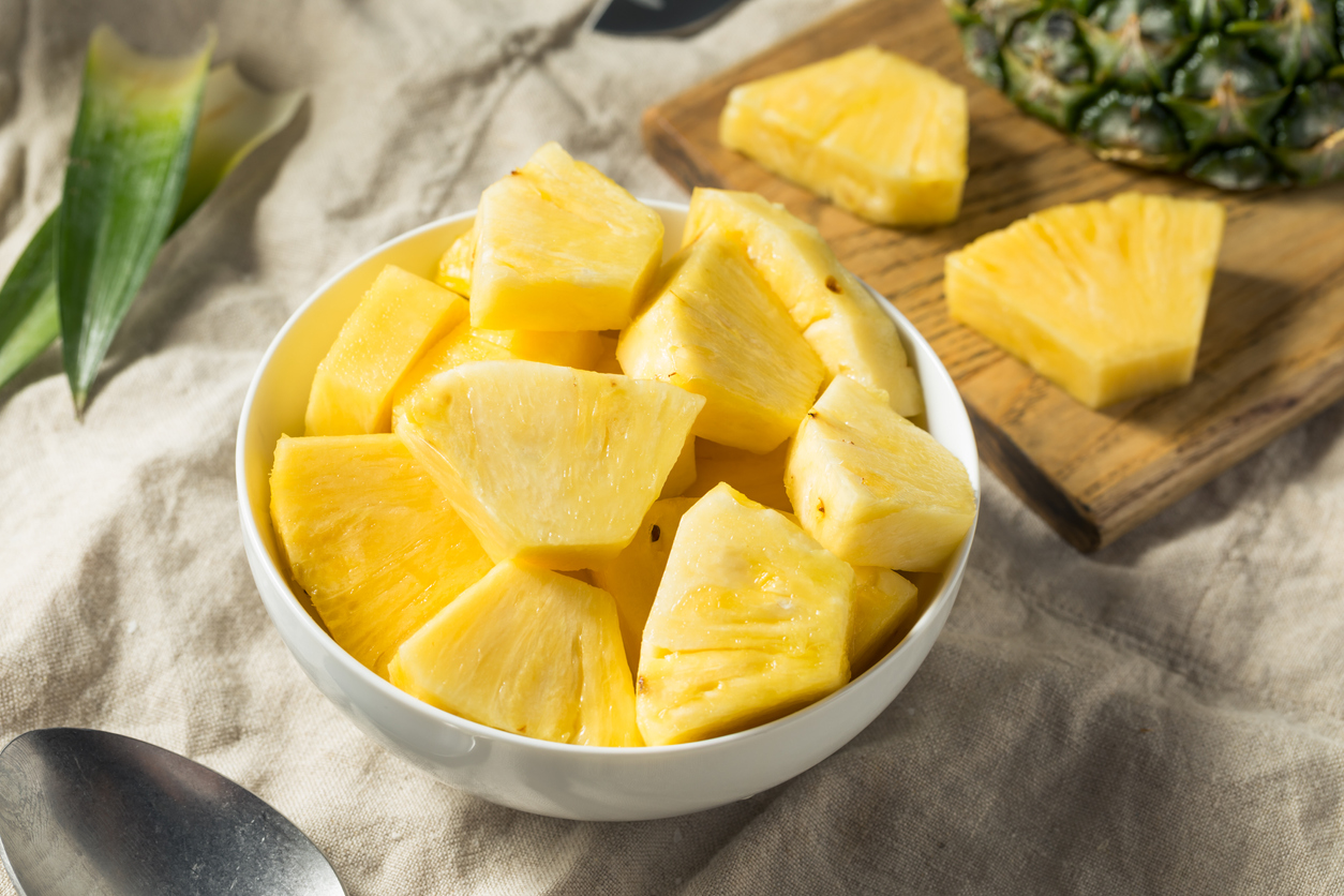 Healthy Organic Pineapple Slices