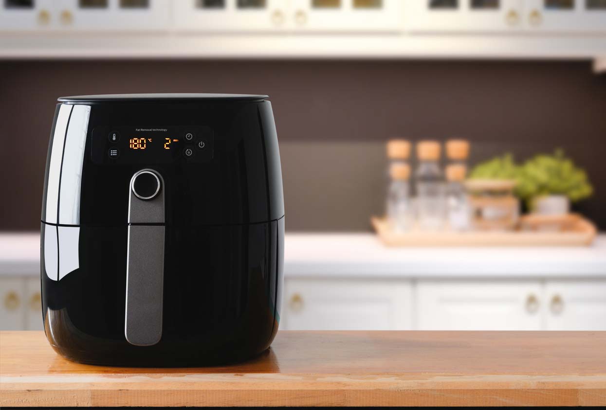 air fryer on kitchen counter