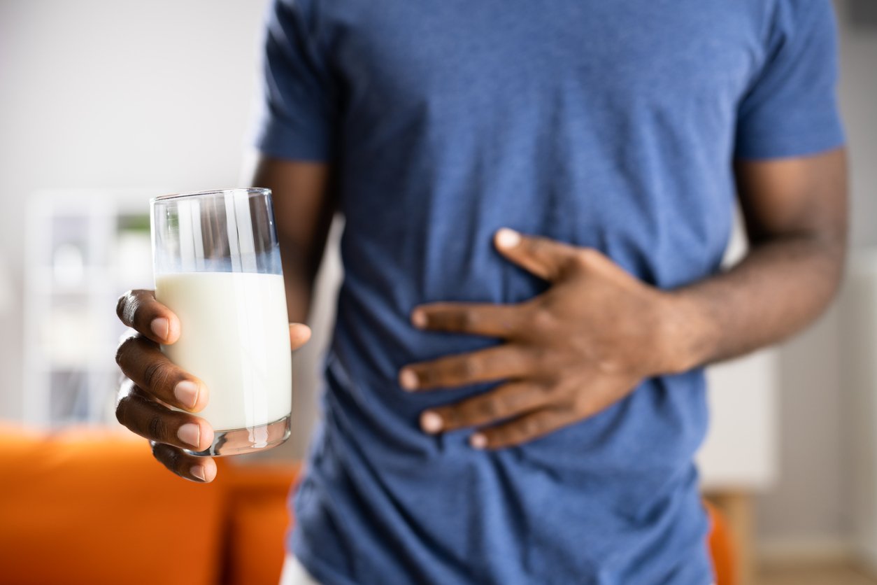 African Male Refusing Milk