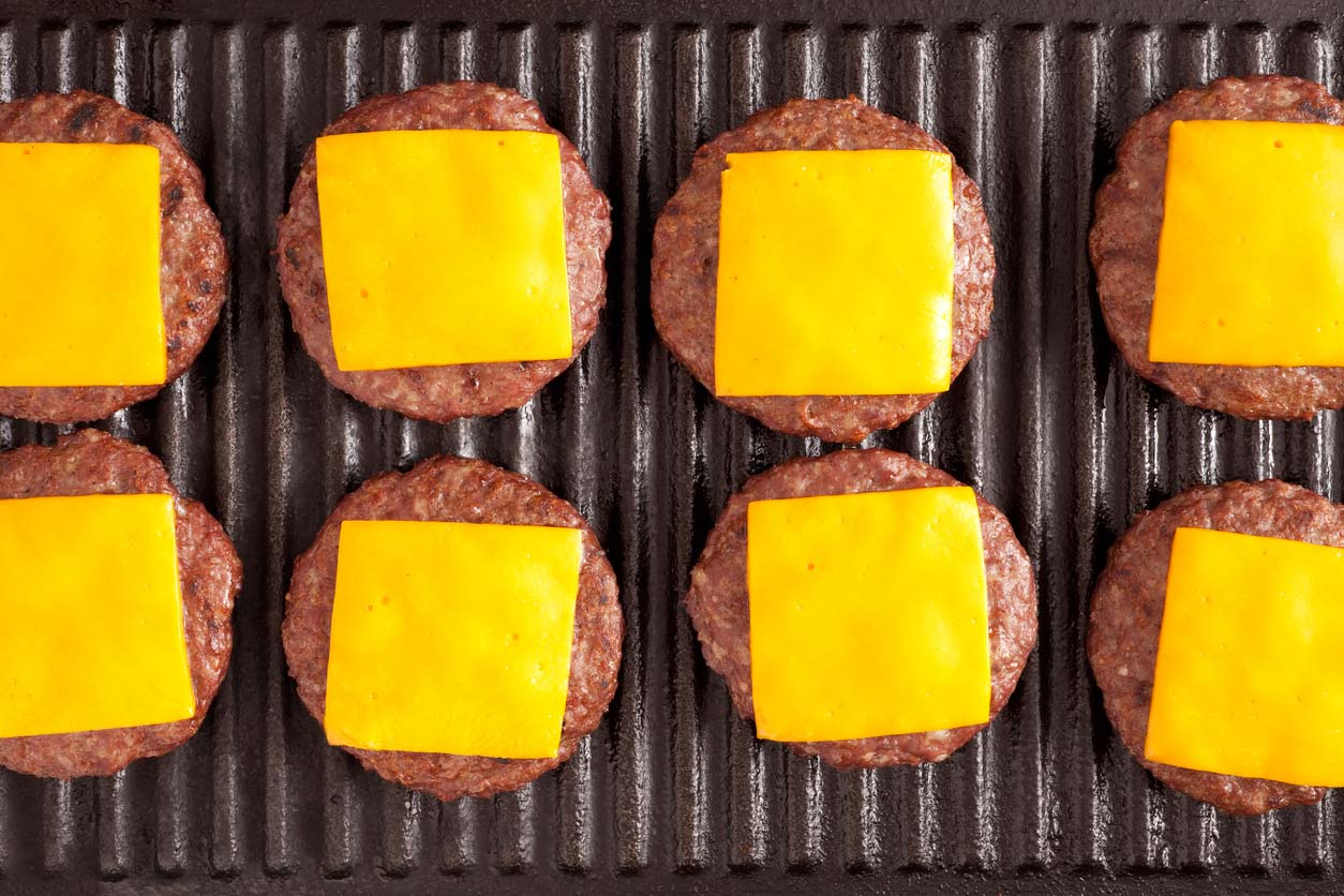 hamburger patties with cheese