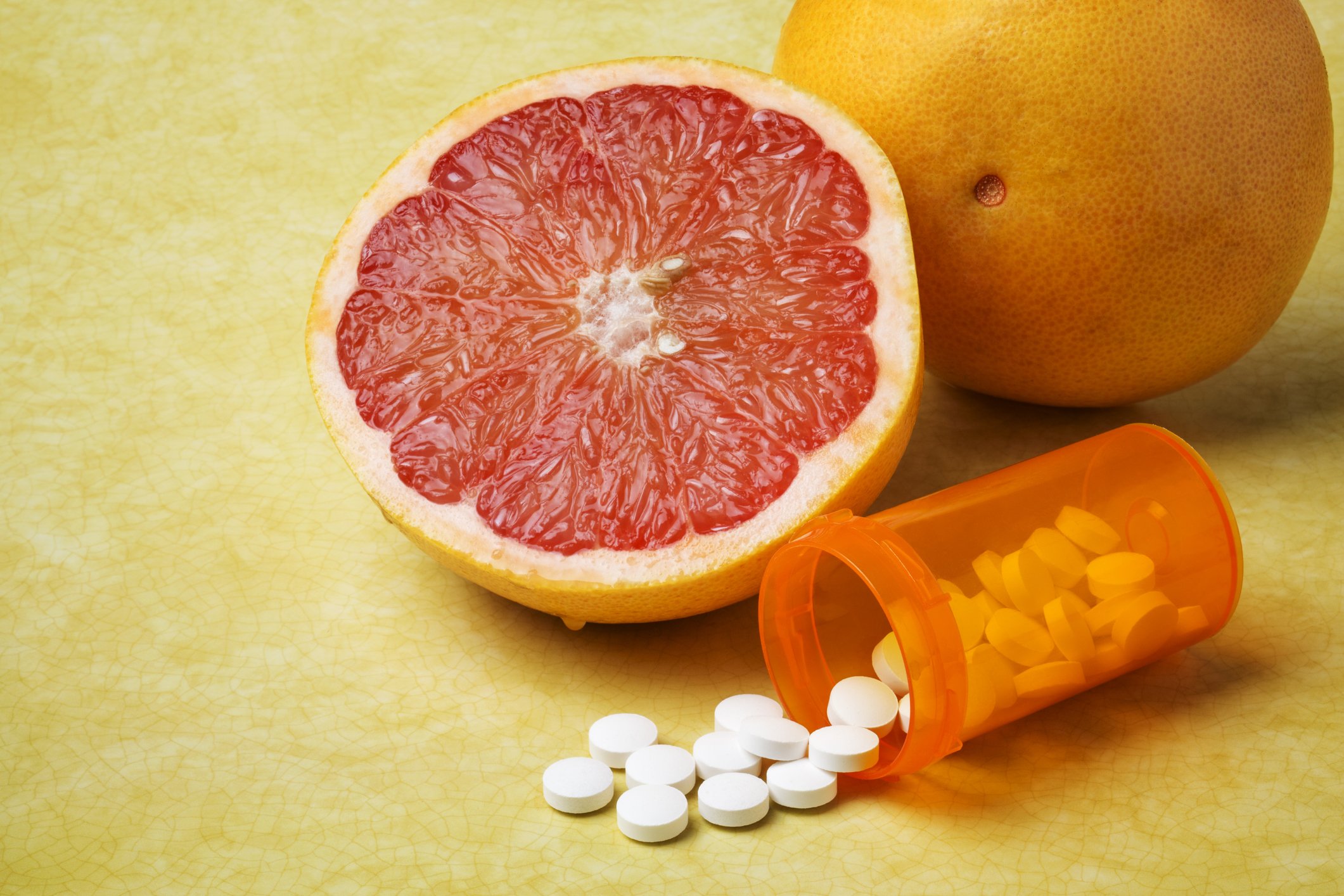 Recent published research shows that grapefruit and grapefruit juice can react adversely with over 40 prescription medications. Reaction to the combination can be toxic to the kidneys, cause GI bleeding, respiratory failure and even sudden death for people with comprised immune systems.