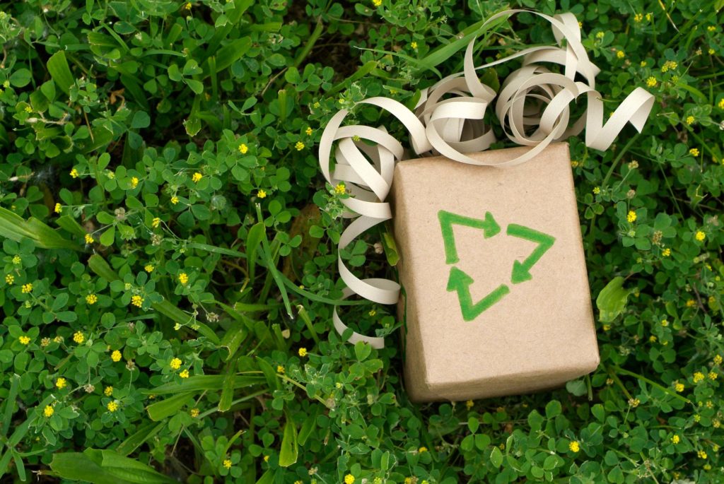 Recycled gift packaging for sustainable gift ideas