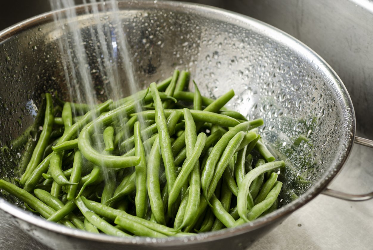 Washing Green Beans