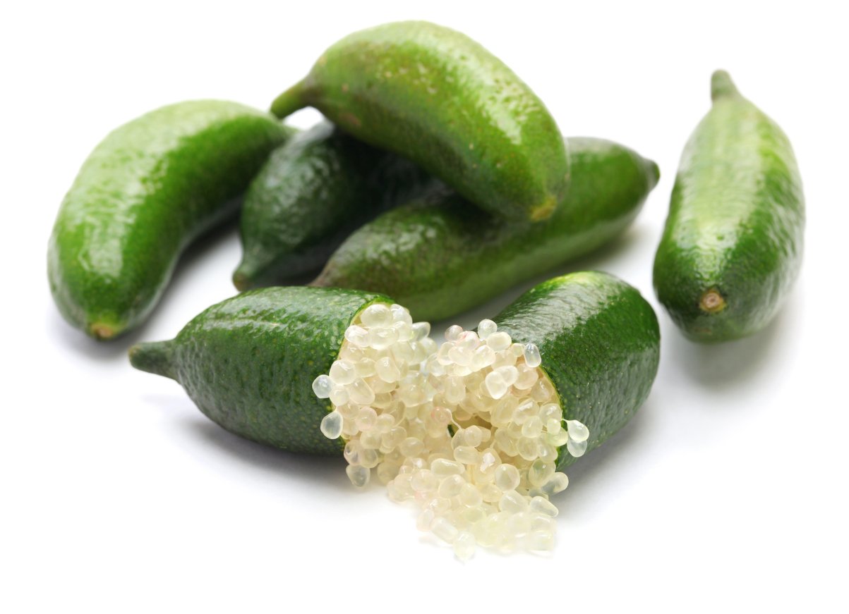 micro citrus on white background