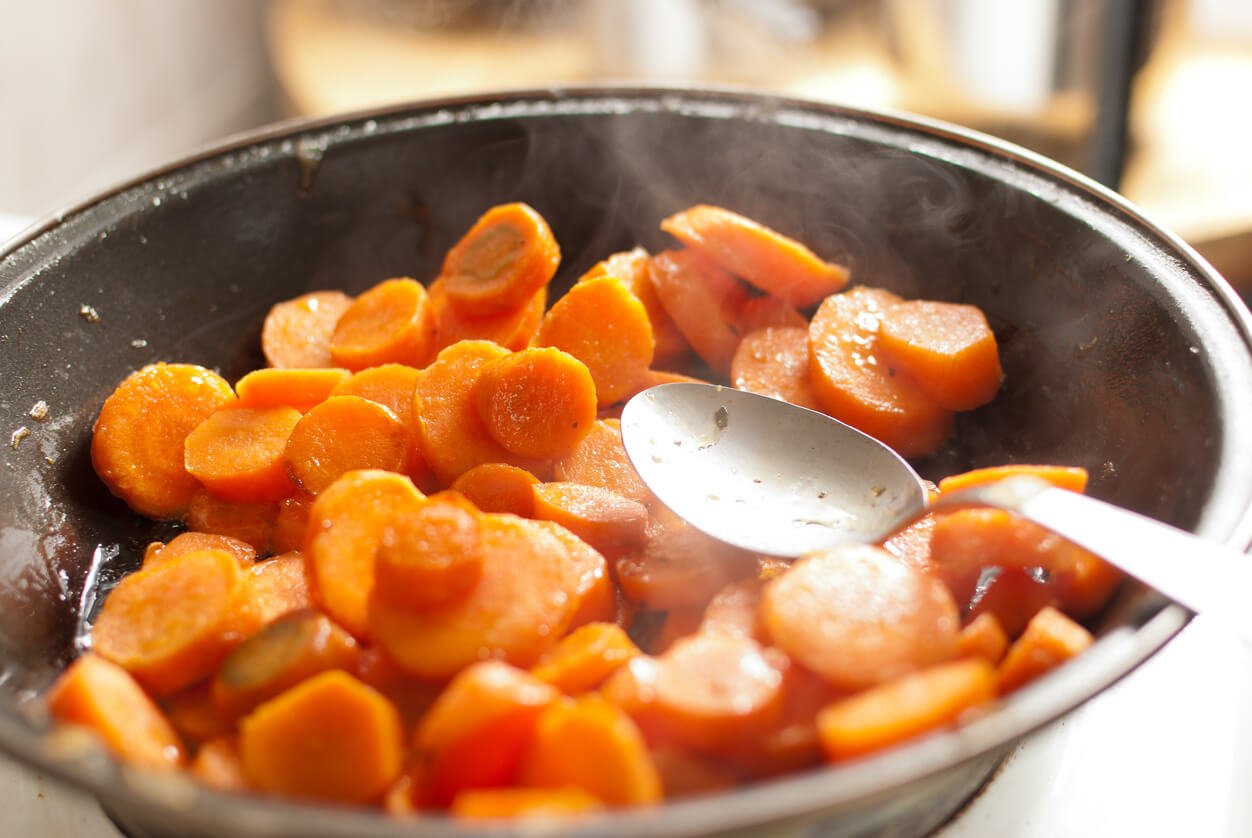 cooking carrots