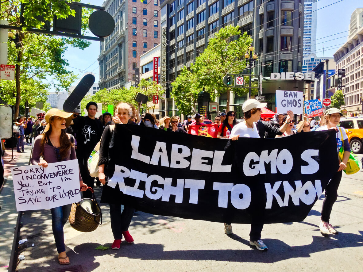 monsanto and genetically modified food protest in San Francisco