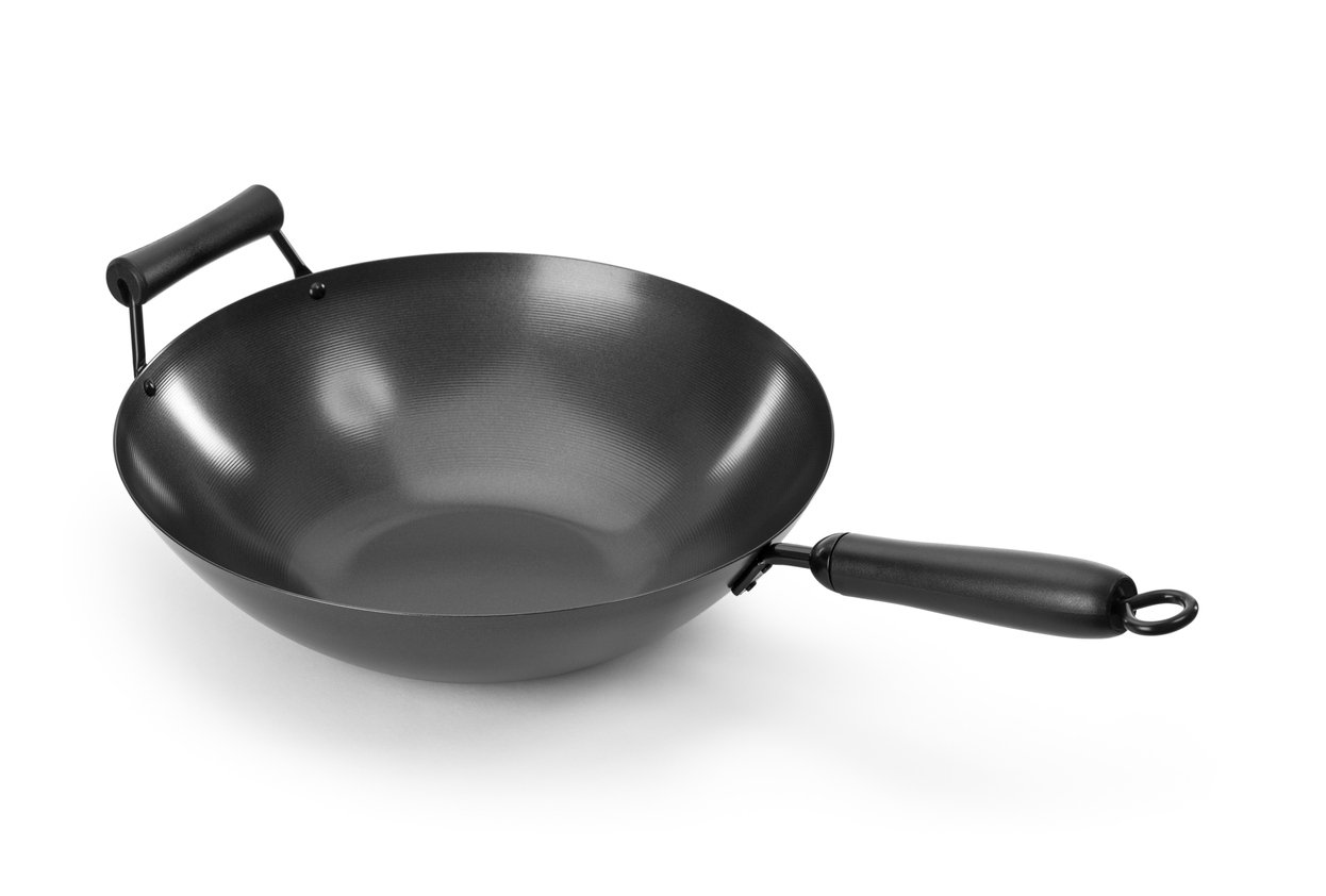 Wok Isolated On A White Background