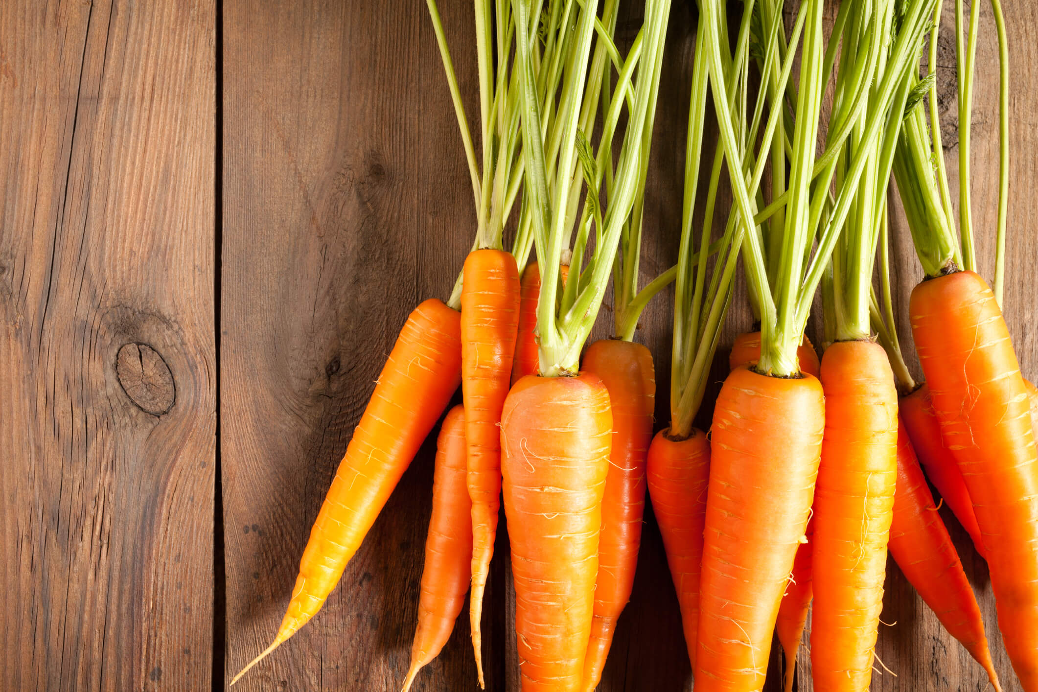 Spring vegetables and fruits: carrots