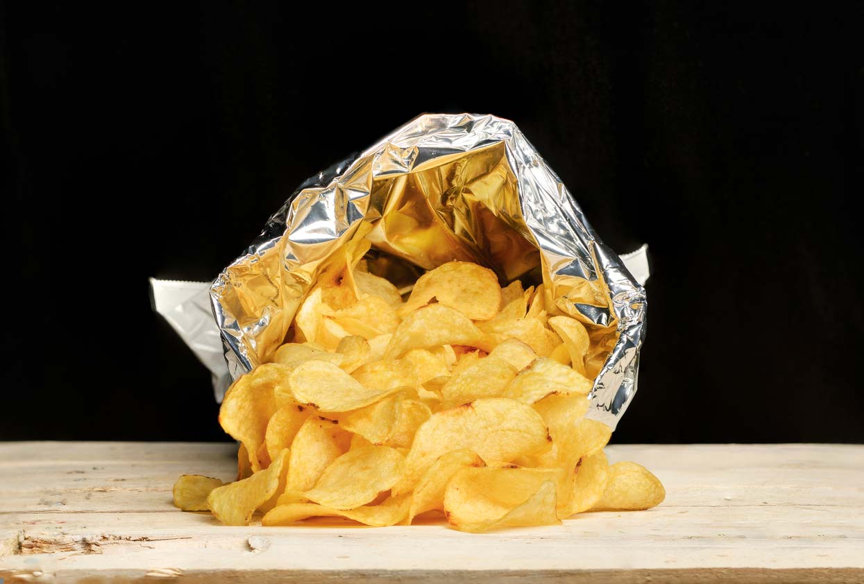 potato chips in bag