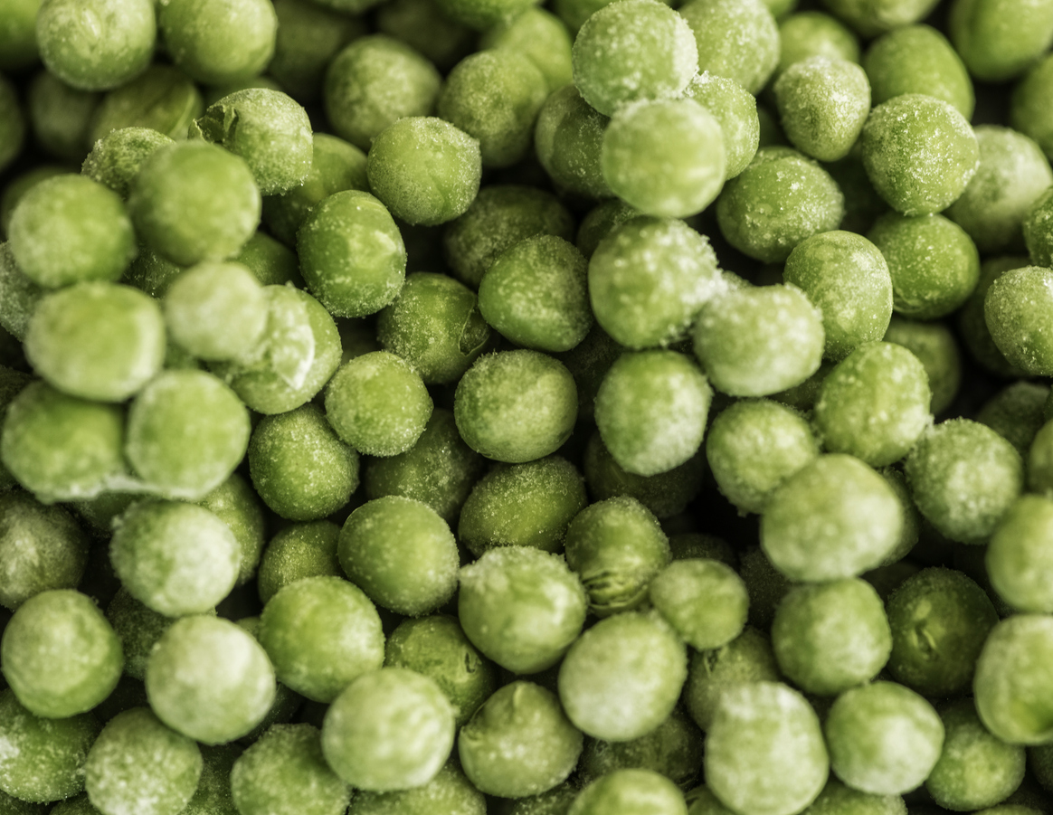 Frozen sweet green peas