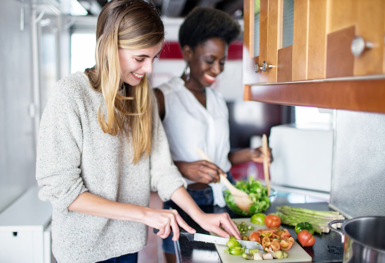 friends cooking