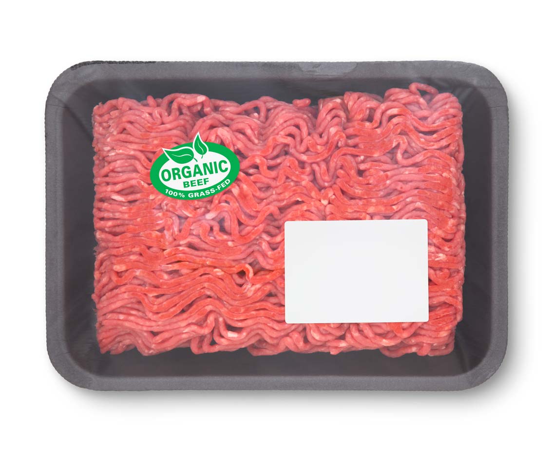 organic ground beef package