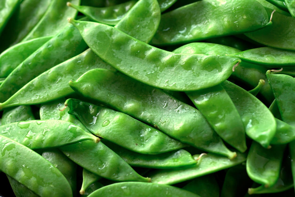 green pea pods