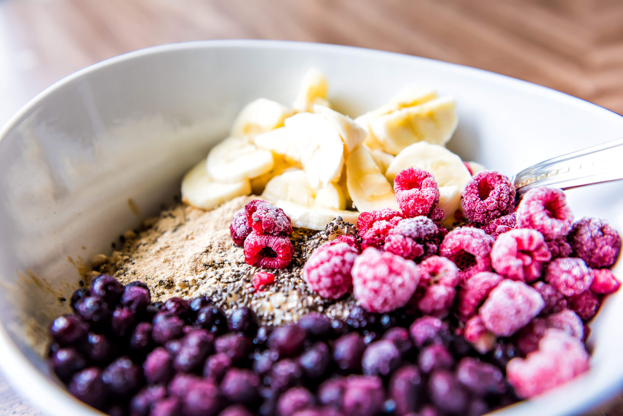 maca root berry bowl