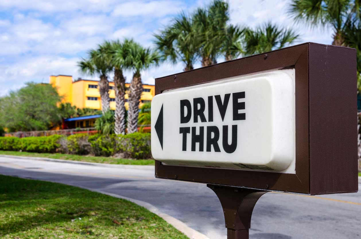 Drive-thru sign