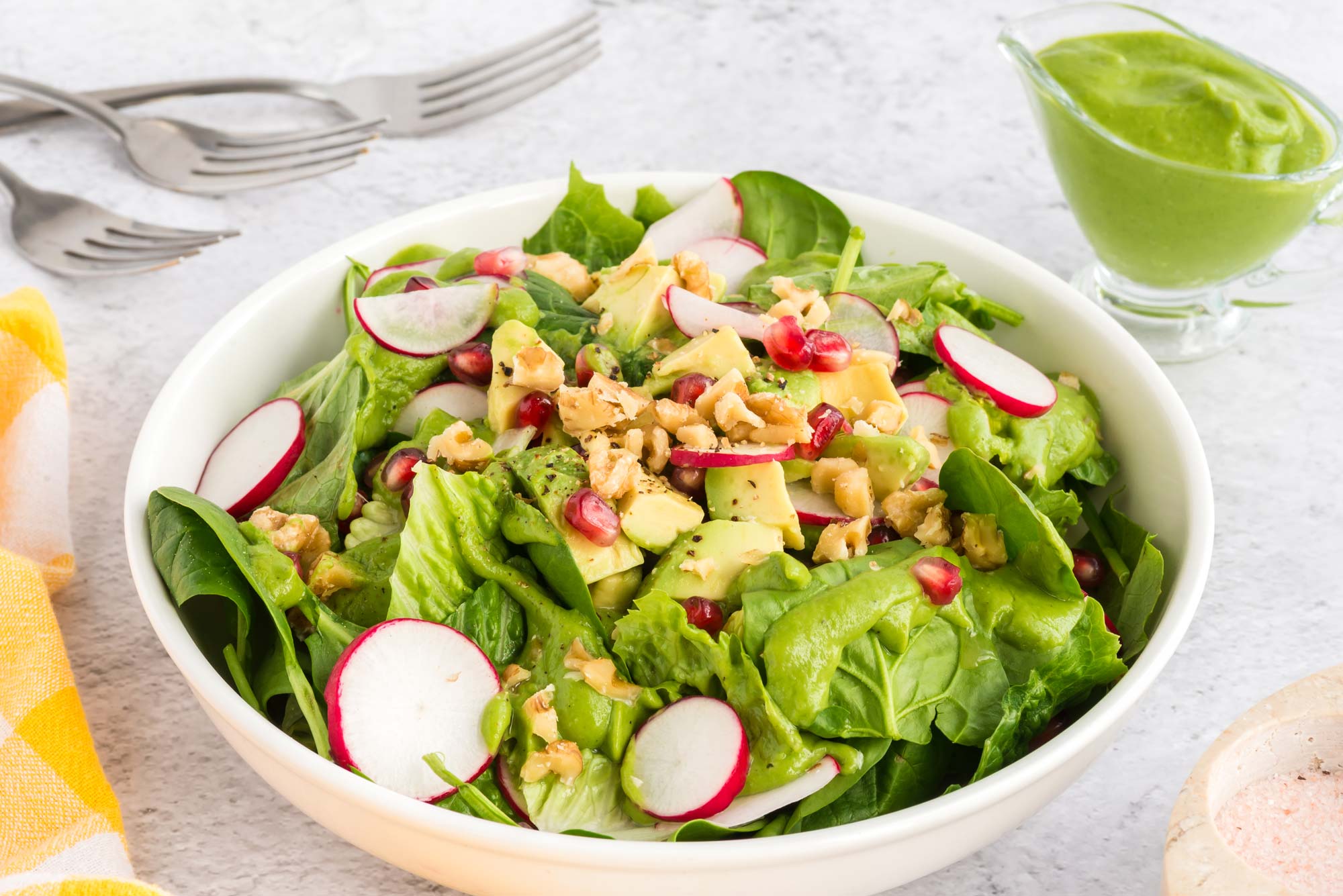 Green Salad with Lemon Dressing, Food Revolution