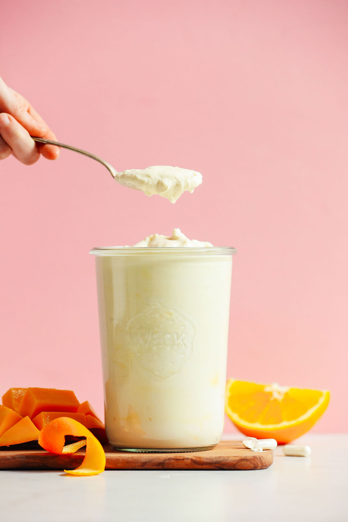 芒果椰子酸奶